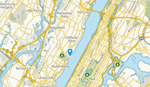 Edgewater, New Jersey Map