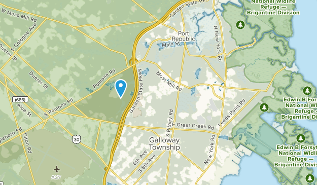 Municipio de Galloway, Nueva Jersey Map