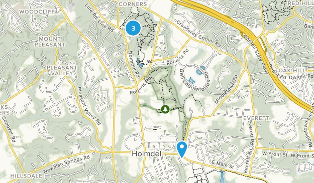Municipio de Holmdel, Nueva Jersey Map