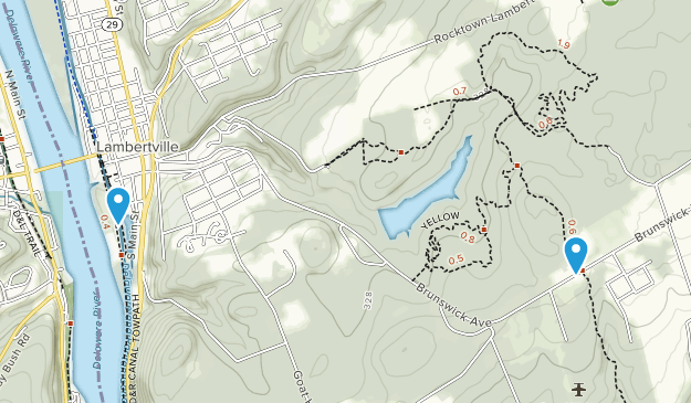 Lambertville, New Jersey Map