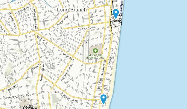 Long Branch, New Jersey Map
