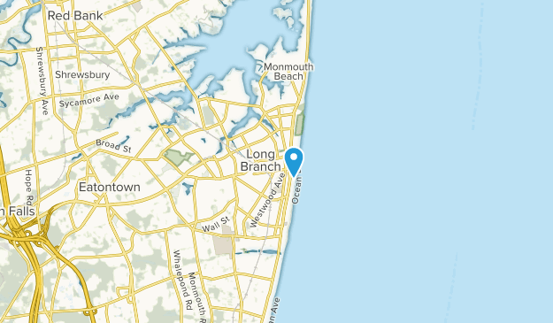 Long Branch, New Jersey Map
