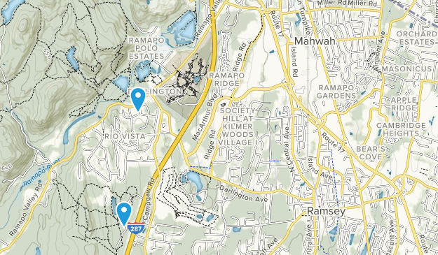 Mahwah Twp, New Jersey Map