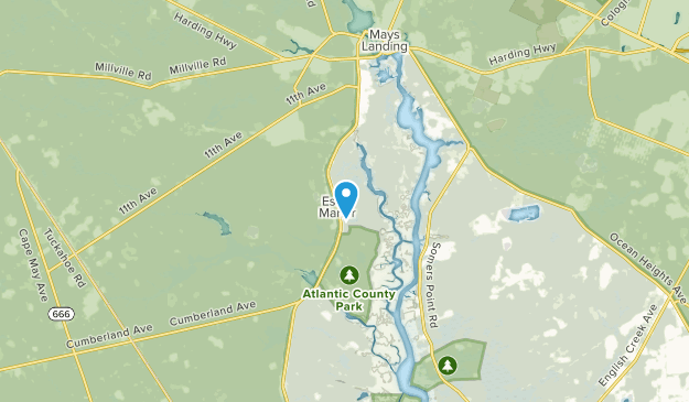 Mays Landing, New Jersey Map