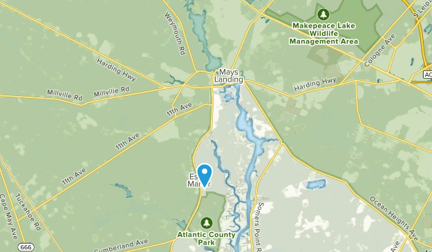 Mays Landing, New Jersey Map