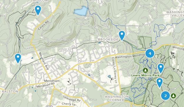 Mendham, New Jersey Map