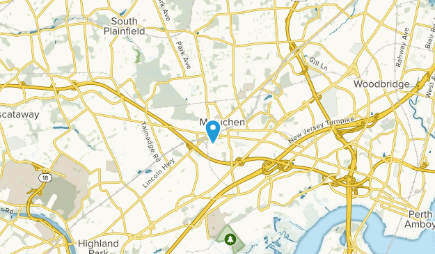 Metuchen, New Jersey Map