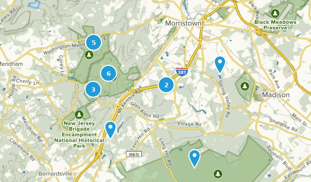 Morristown, New Jersey Map