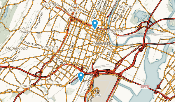 Newark, New Jersey Map