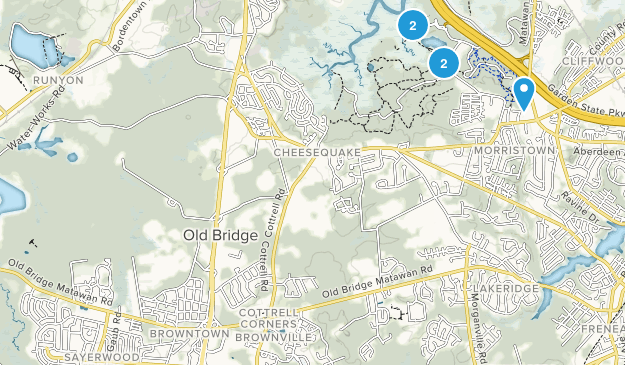Old Bridge, New Jersey Map