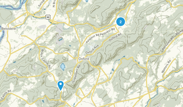 Oxford, New Jersey Map