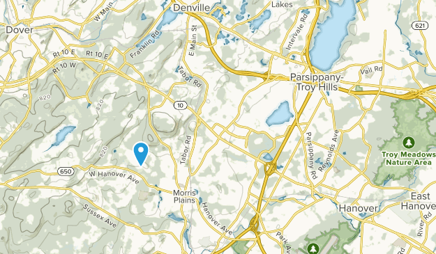 Parsippany-Troy Hills, Nueva Jersey Map