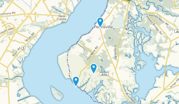 Pennsville, New Jersey Map