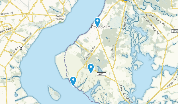 Municipio de Pennsville, Nueva Jersey Map
