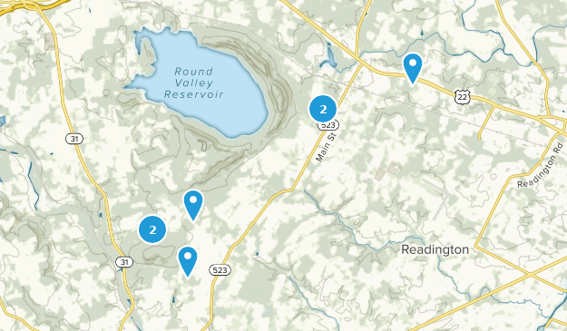 township de Readington, New Jersey Map