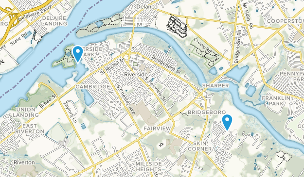 Municipio de Riverside, Nueva Jersey Map
