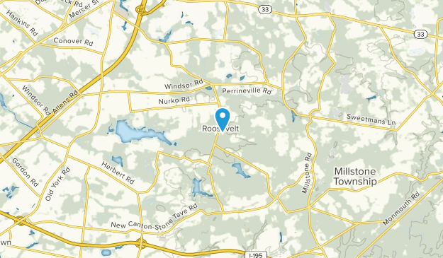 Roosevelt, New Jersey Map