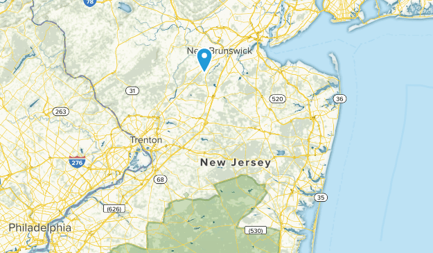 Six Mile Run, New Jersey Map