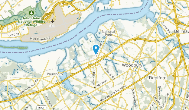 Thorofare, New Jersey Map