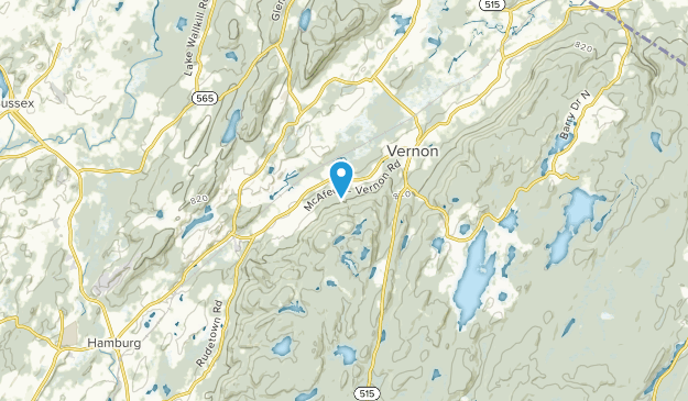Vernon Center, New Jersey Map