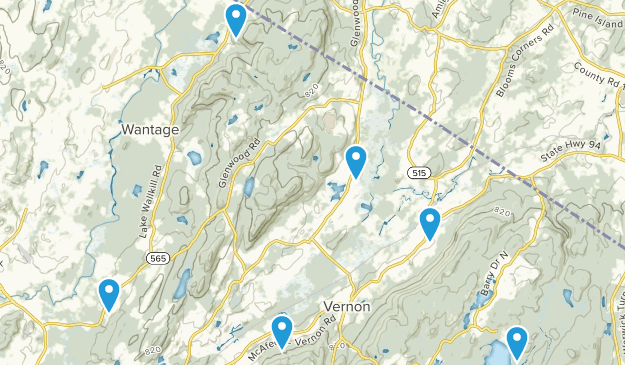 Vernon township, New Jersey Map
