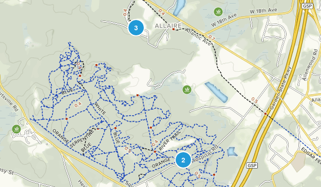 Wall, New Jersey Map