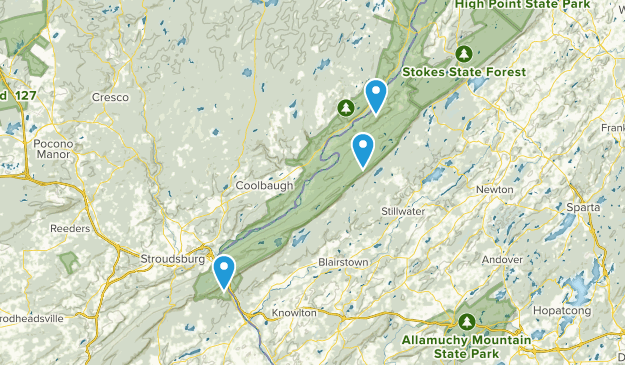 Wallpack Center, New Jersey Map