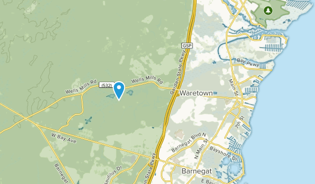 Waretown, New Jersey Map
