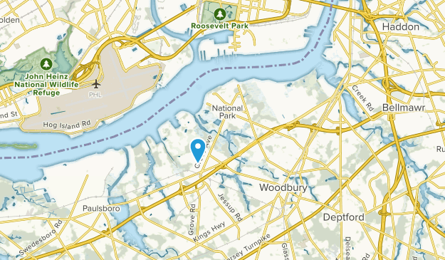 West Deptford, New Jersey Map