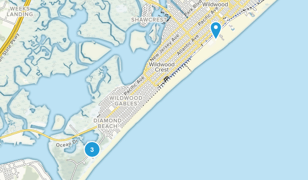 Wildwood, New Jersey Map