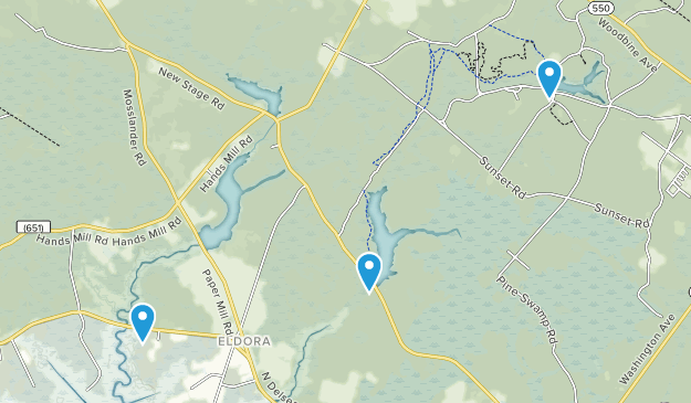 Woodbine, New Jersey Map