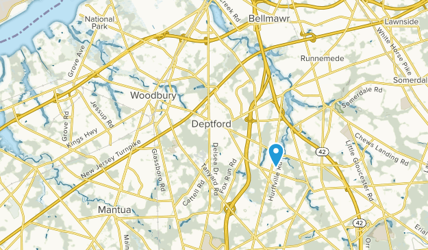 Woodbury, New Jersey Map