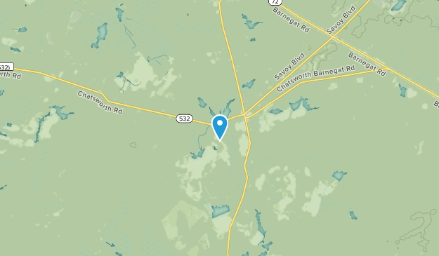 Woodland, New Jersey Map