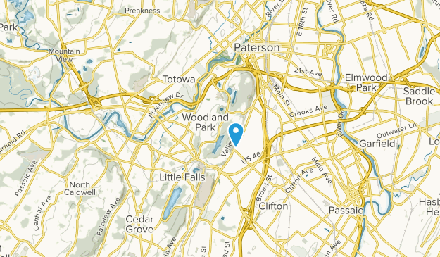 Woodland Park, New Jersey Map