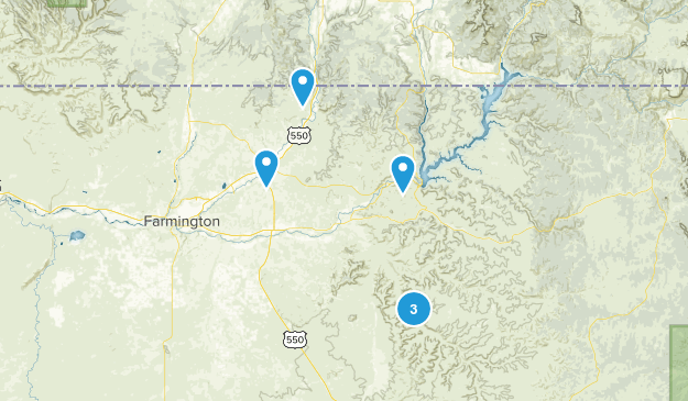 Aztec, New Mexico Map