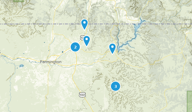Aztec, New Mexico Map