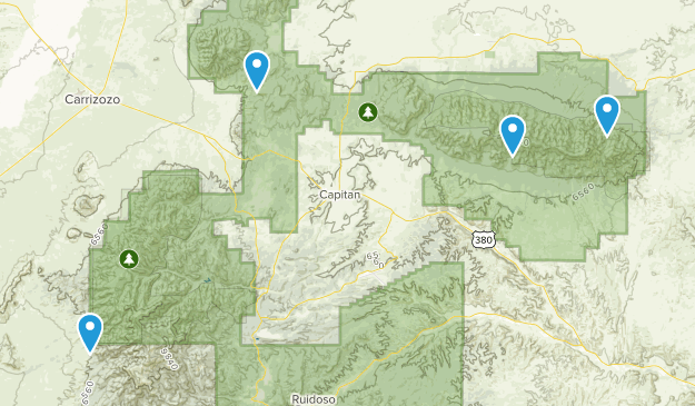 Capitan, New Mexico Map