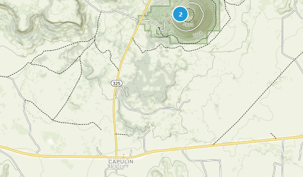 Capulin, Nouveau-Mexique Map