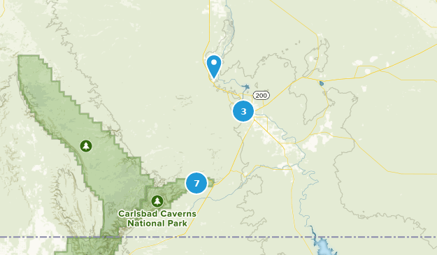 Carlsbad, Nouveau-Mexique Map