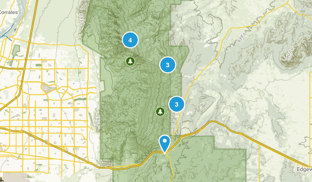 Cedar Crest, New Mexico Map