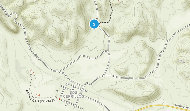 Cerrillos, New Mexico Map
