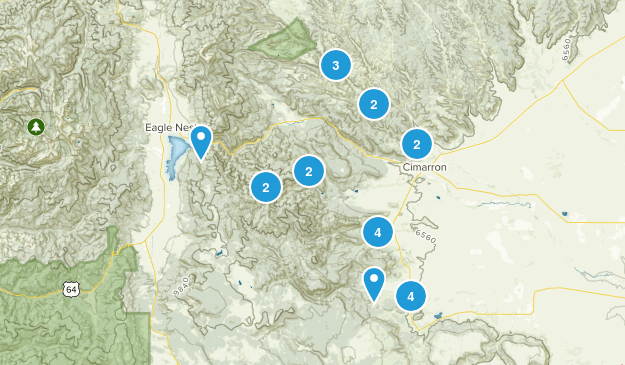 Cimarron, New Mexico Map