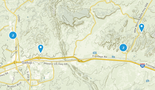 Gallup, New Mexico Map