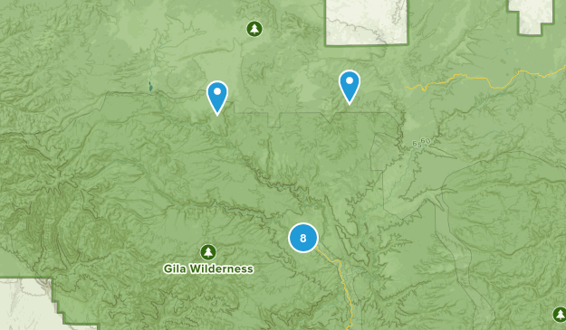 Gila Hot Springs, New Mexico Map