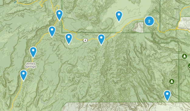 Jemez Springs, New Mexico Map