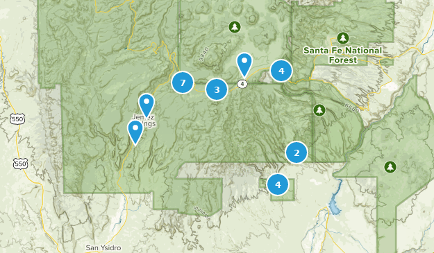 Jemez Springs, New Mexico Map