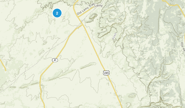 Lamy, New Mexico Map