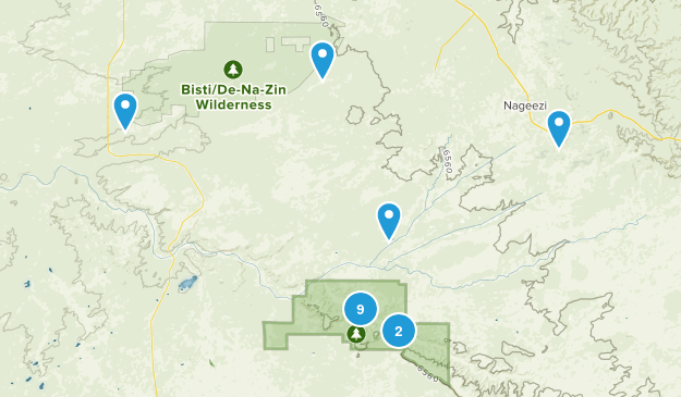 Nageezi, New Mexico Map