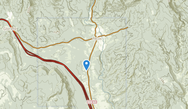 Pecos, New Mexico Map