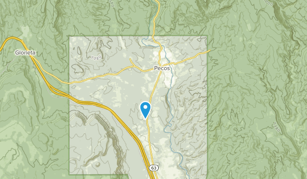 Pecos, New Mexico Map